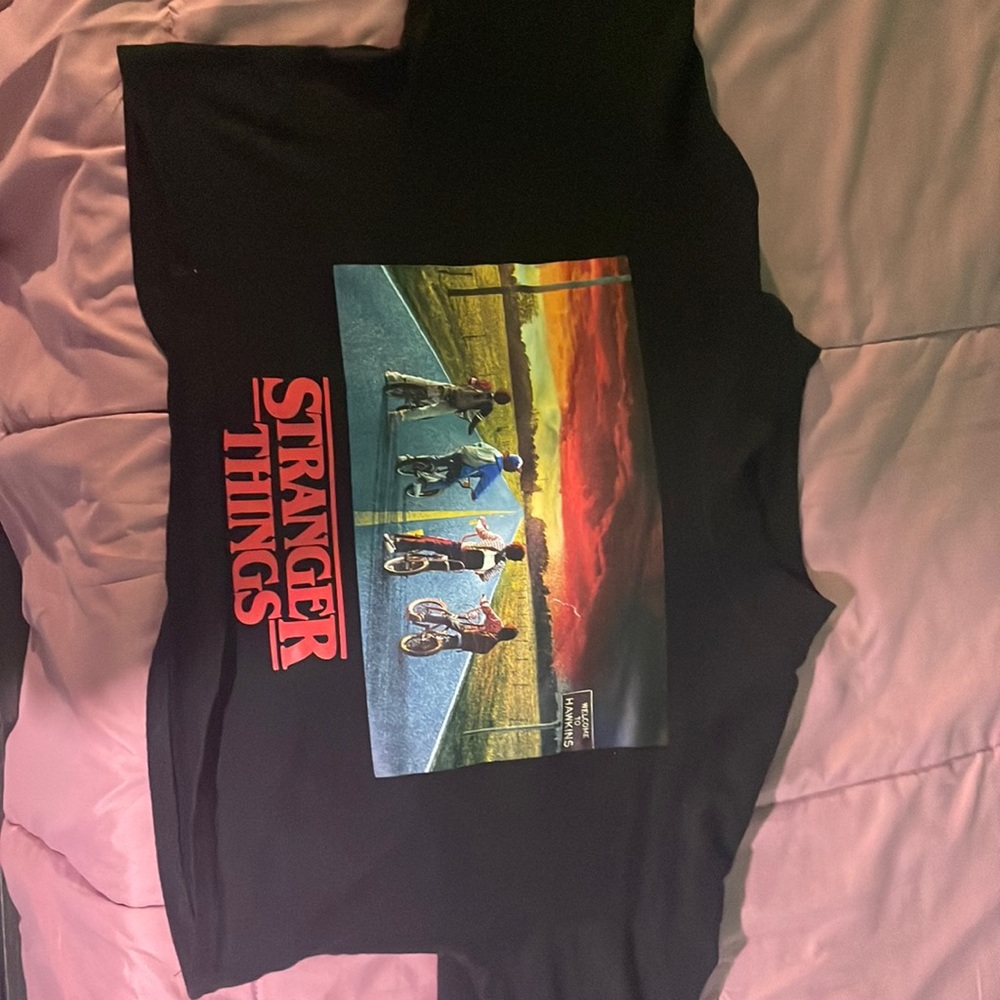 stranger things pullover crop top